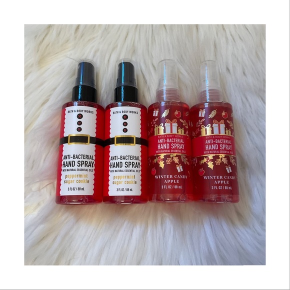 Bath & Body Works Other - Bath & Body Works Anti-Bacterial Hand Spray - New x4 - Peppermint Sugar Cookie